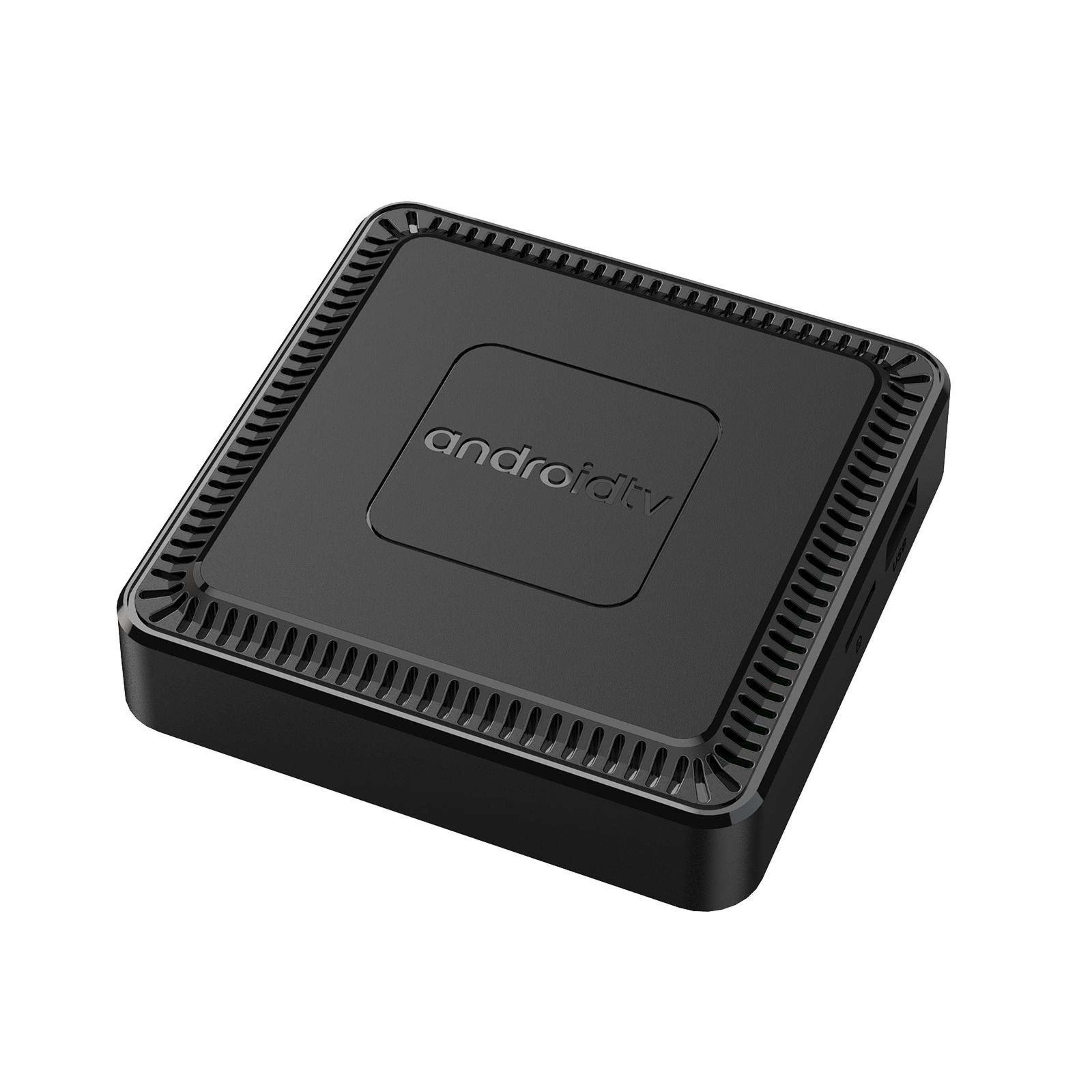 q7 4k android tv box with dual band wifi, bluetooth 5.2 and remote control
