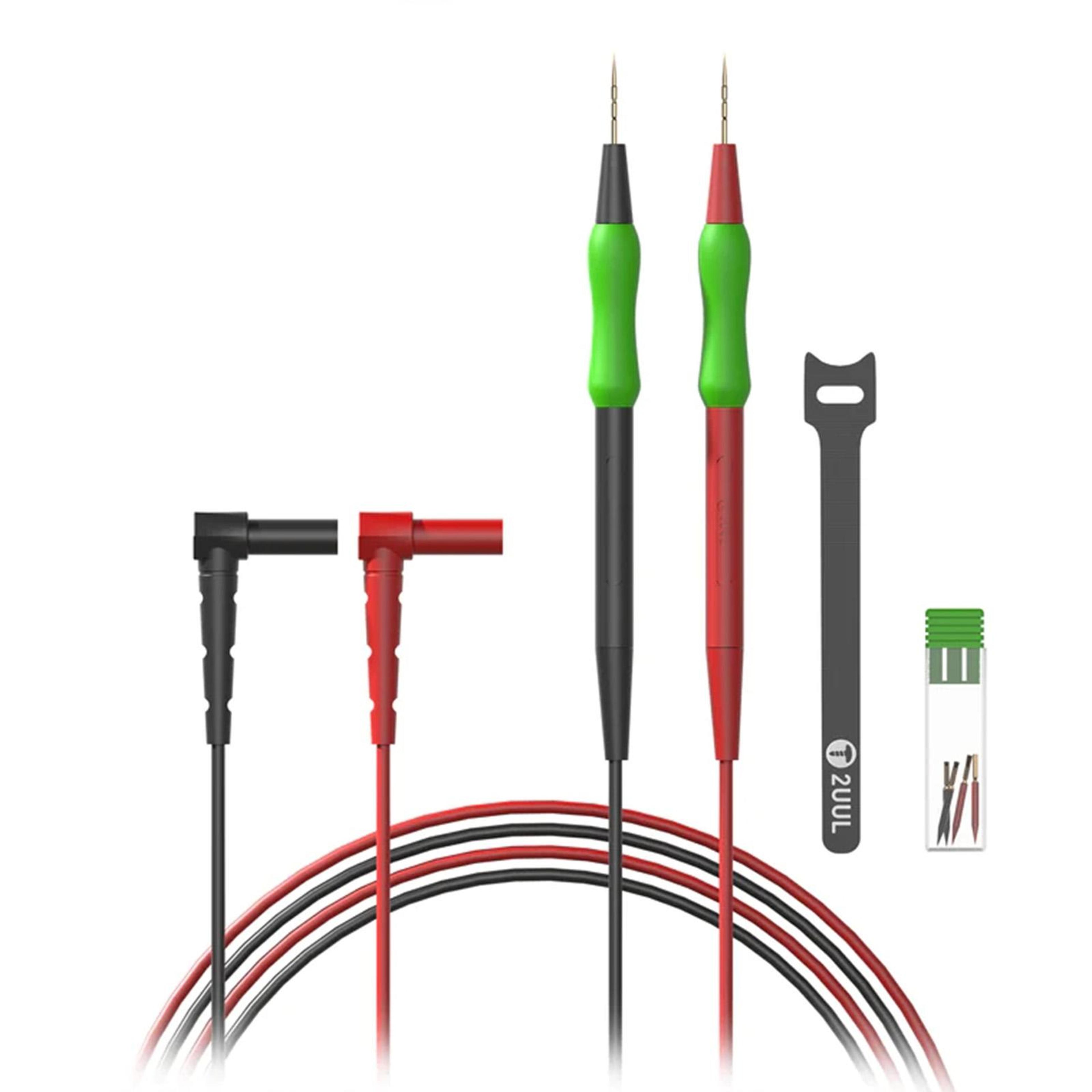 multimeter test probe with precision fine tip for pcb repair