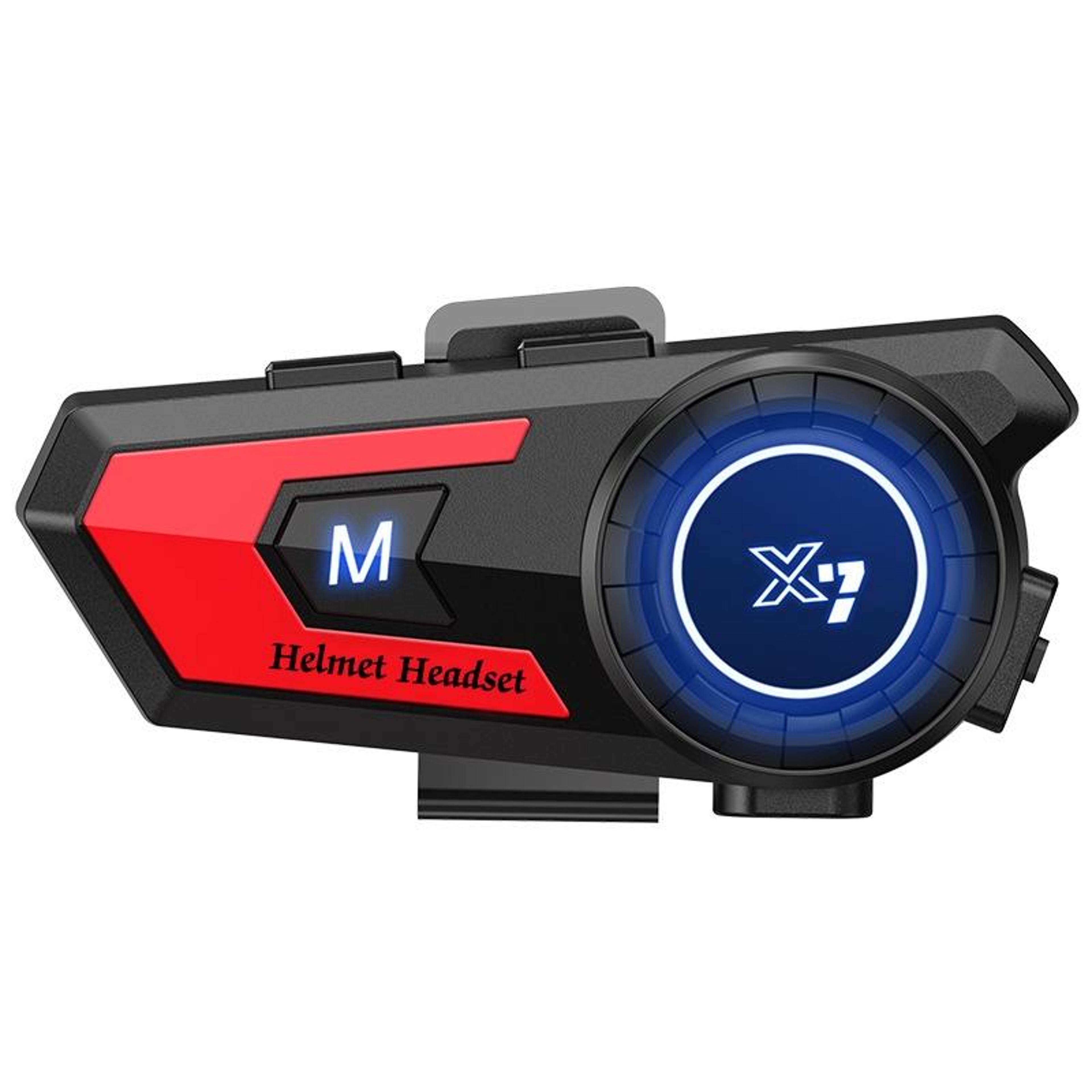 x7 motorcycle helmet bluetooth headset with noise reduction and 40h playback