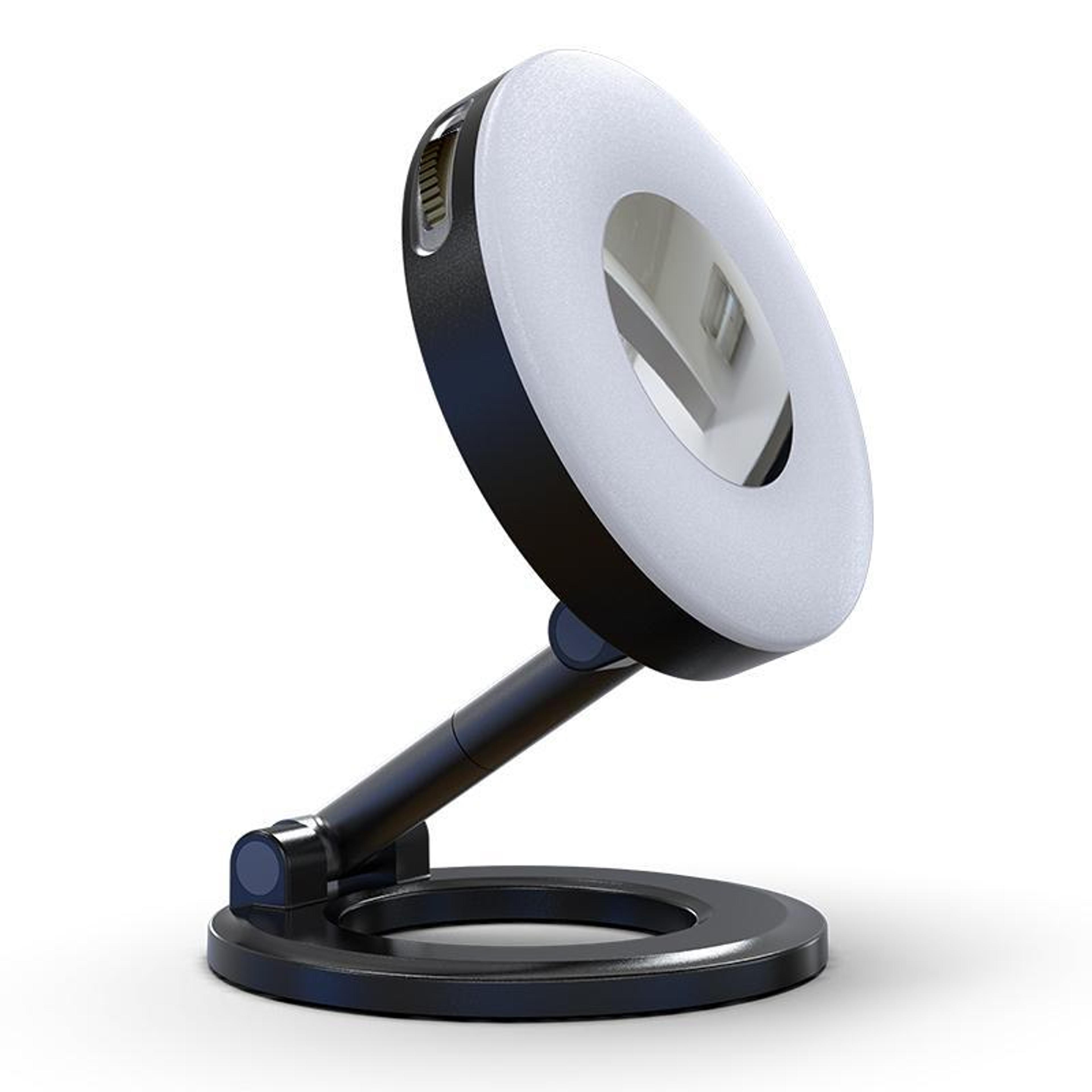 magsafe phone holder with adjustable fill light and 360° magnetic mount
