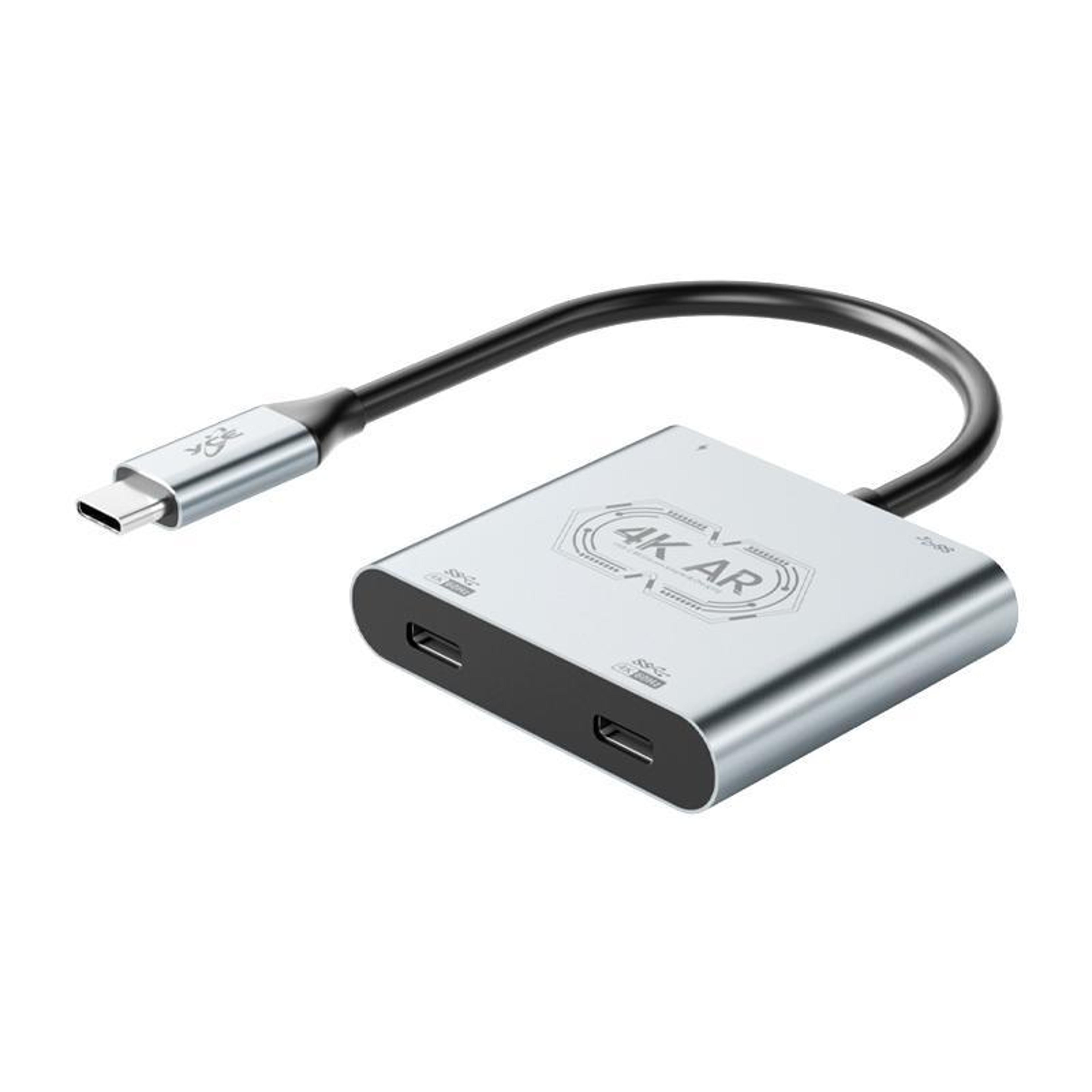 ar glasses adapter with 4k 60hz video, 100w pd fast charging and usb 3.0