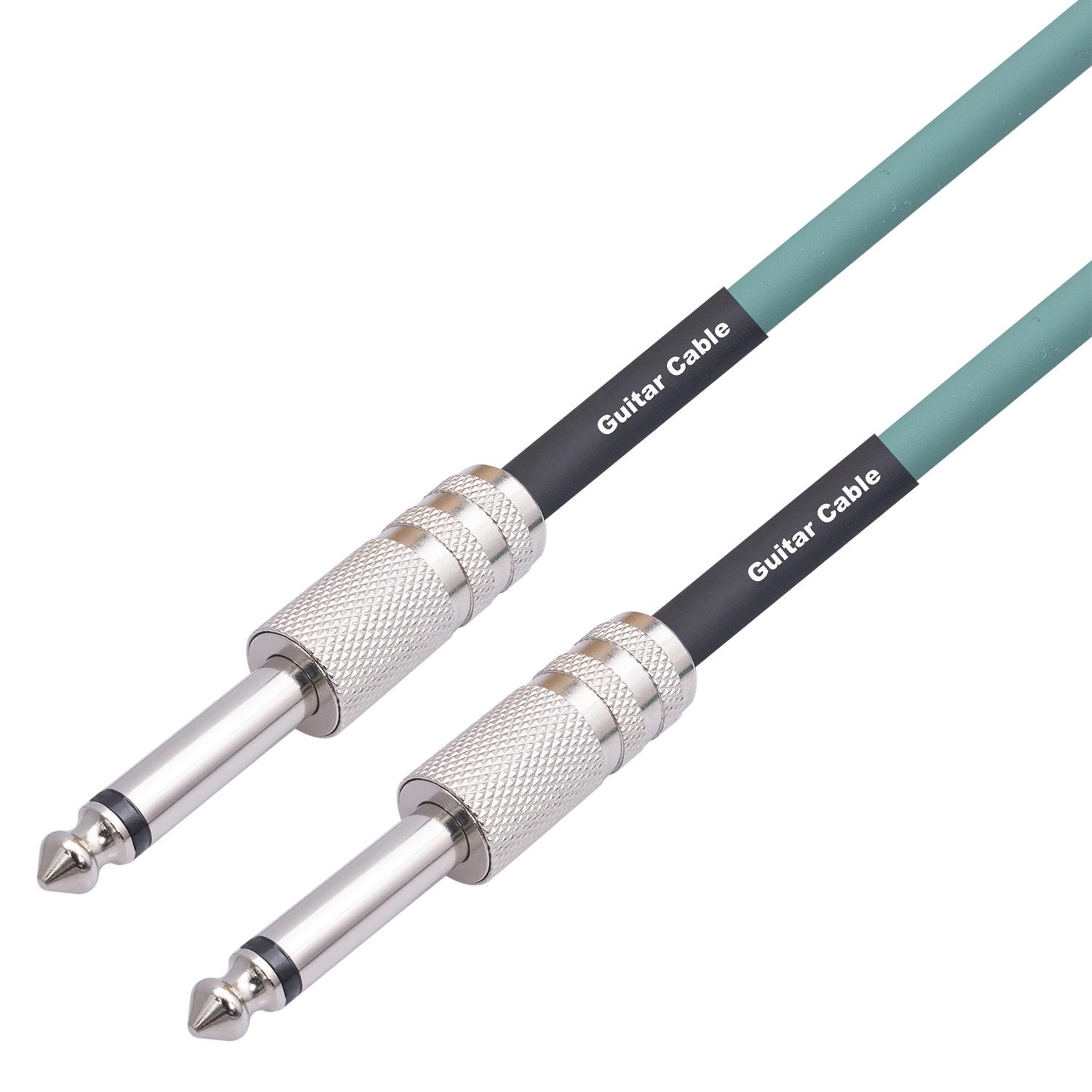guitar instrument cable with 22awg oxygen-free copper and shielded mono connection