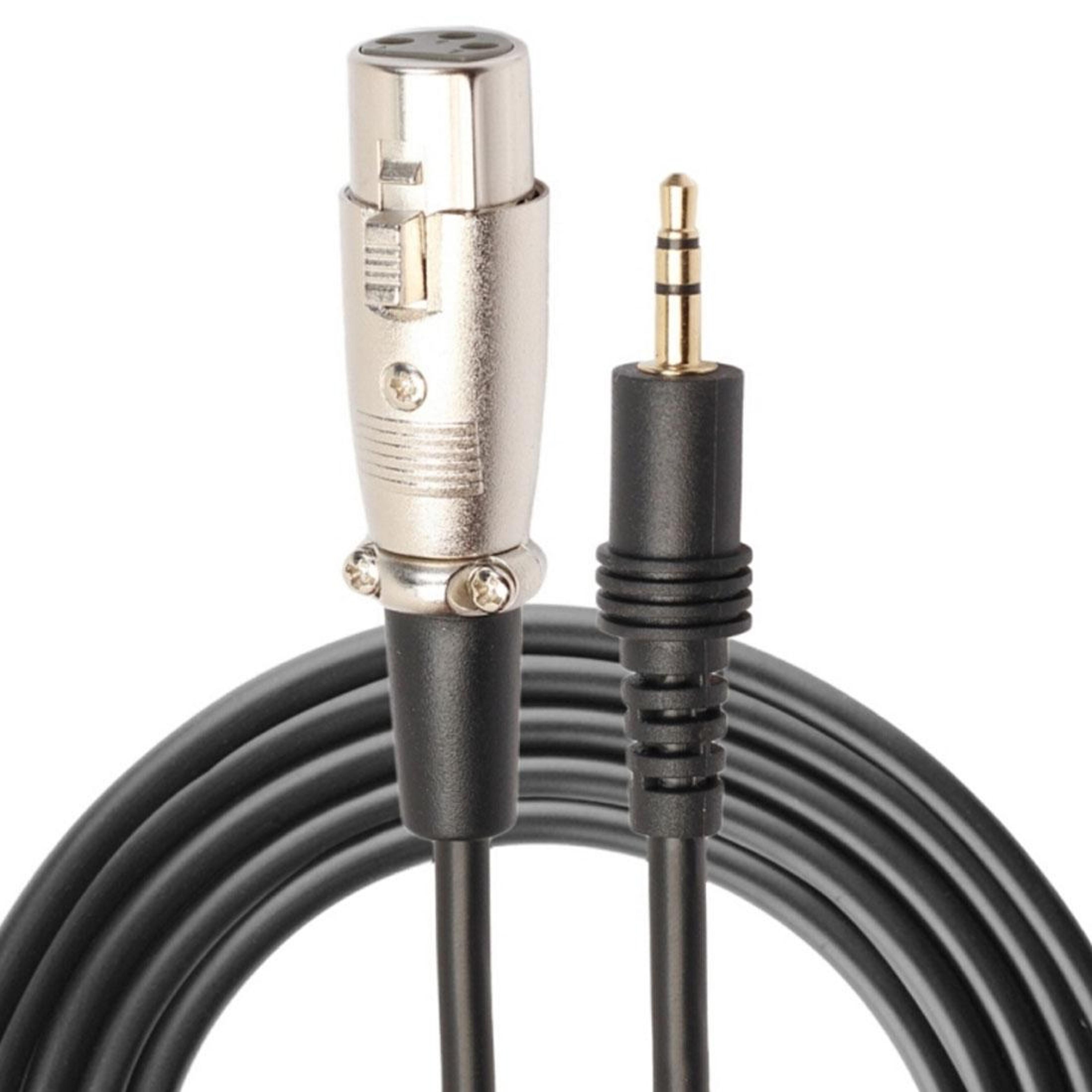 3m 3.5mm to xlr female cable for microphones and cameras with ofc shielding