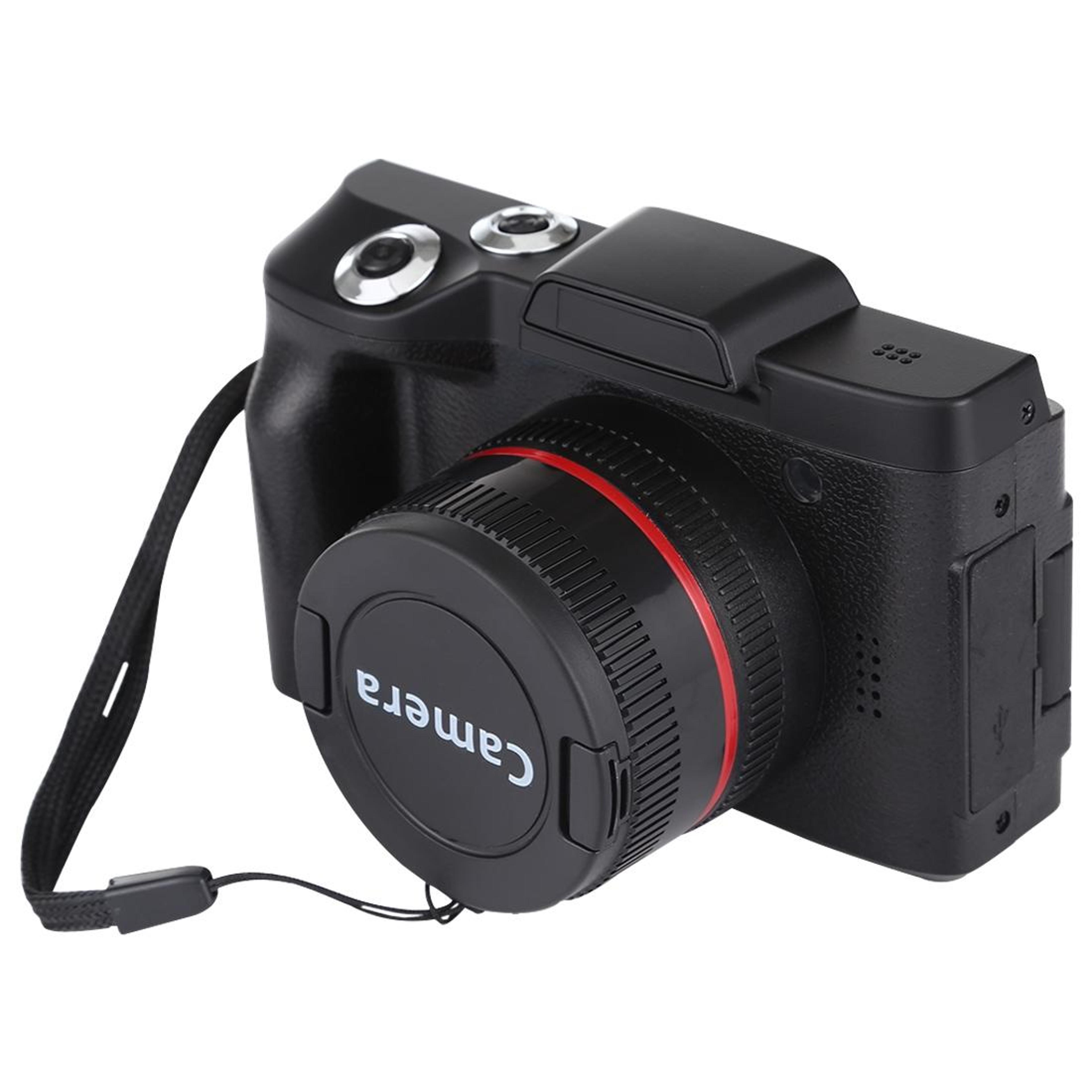 flip screen digital camera with 720p video, interchangeable lens and 2.4 inch lcd