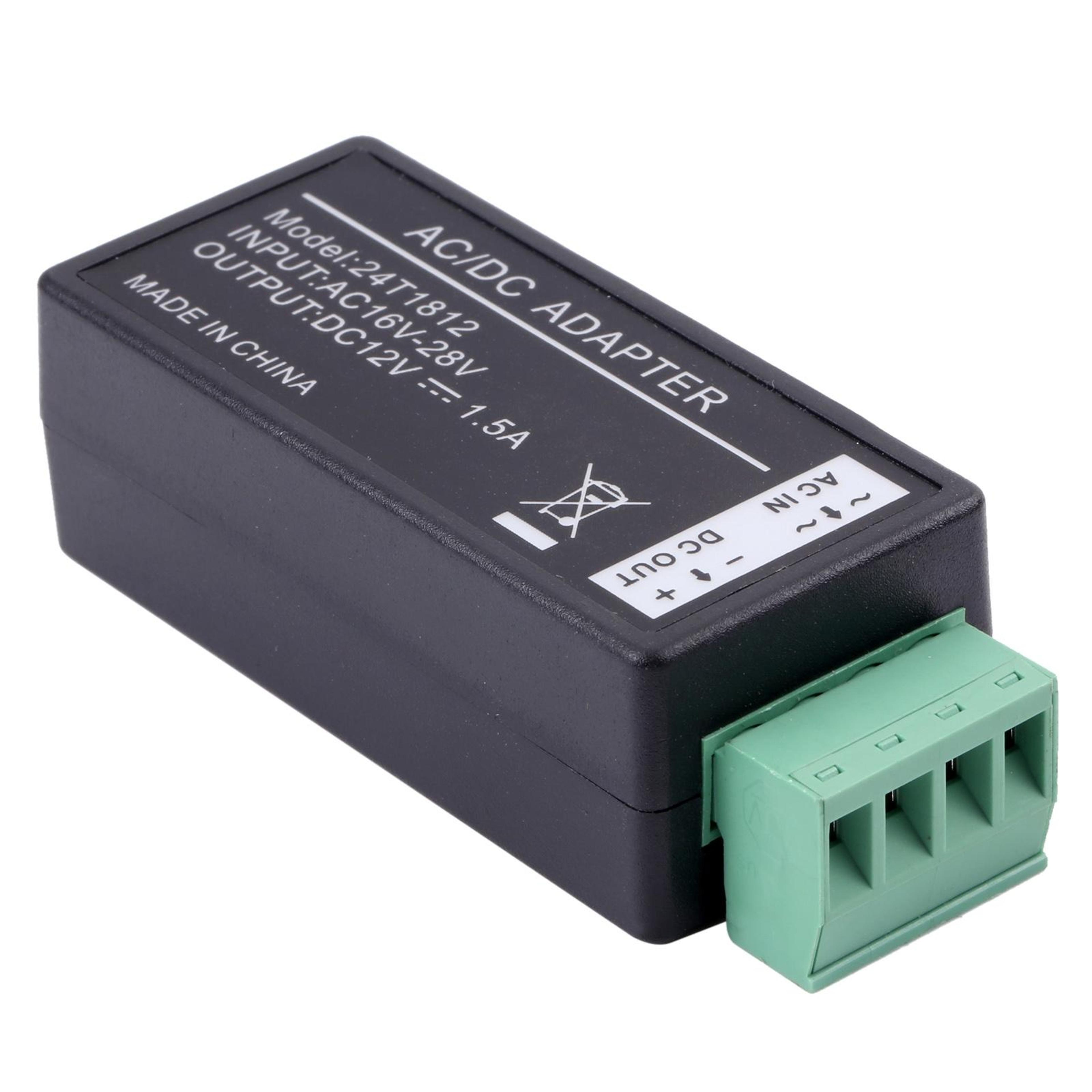 ac to dc converter 1.5a compact cctv power adapter