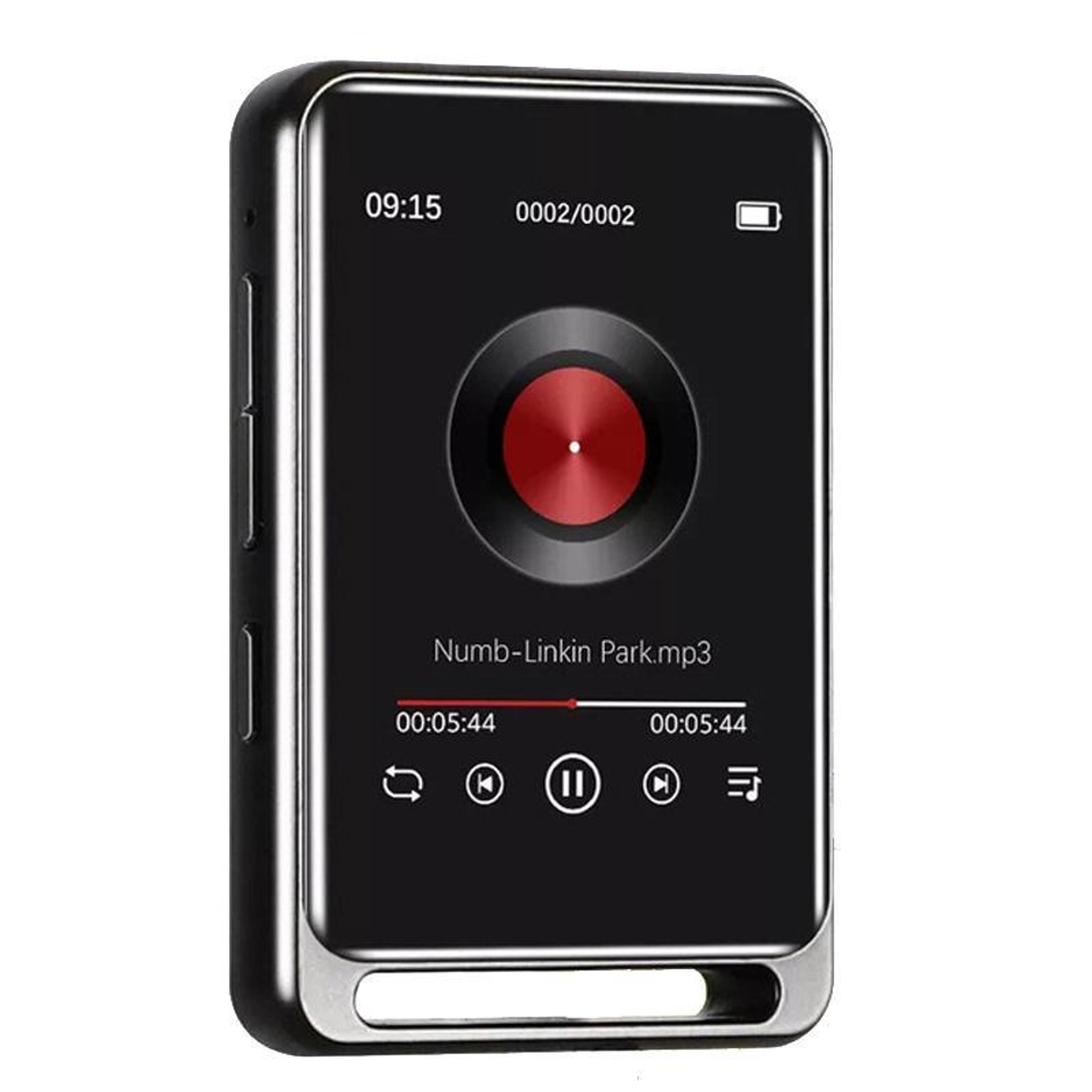 m6 bluetooth mp3 player with touchscreen, speaker, fm radio and 20-hour battery