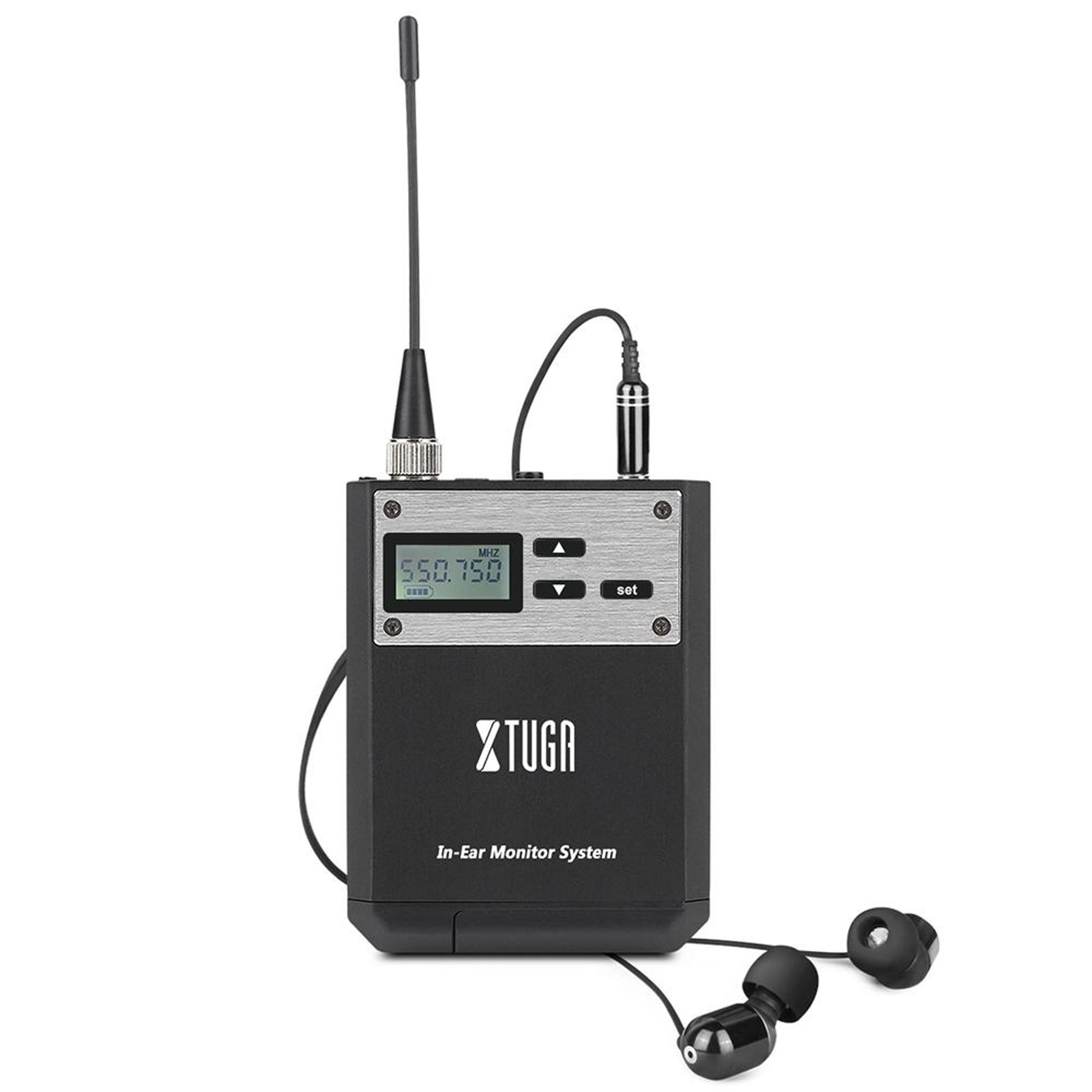 uhf wireless in-ear monitor bodypack receiver for stage performers