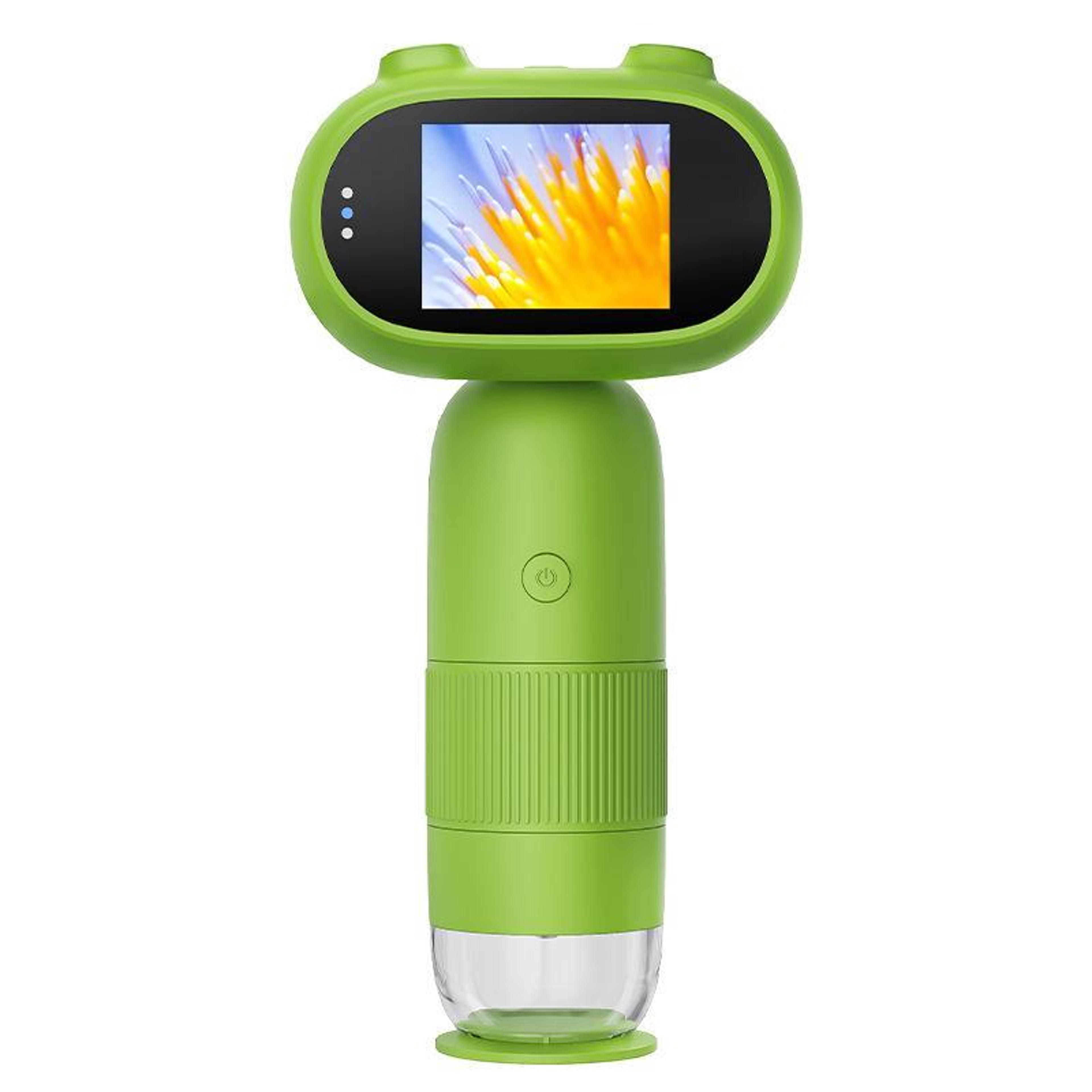 kids digital microscope with 1000x magnification, 2-inch ips screen and 1080p video