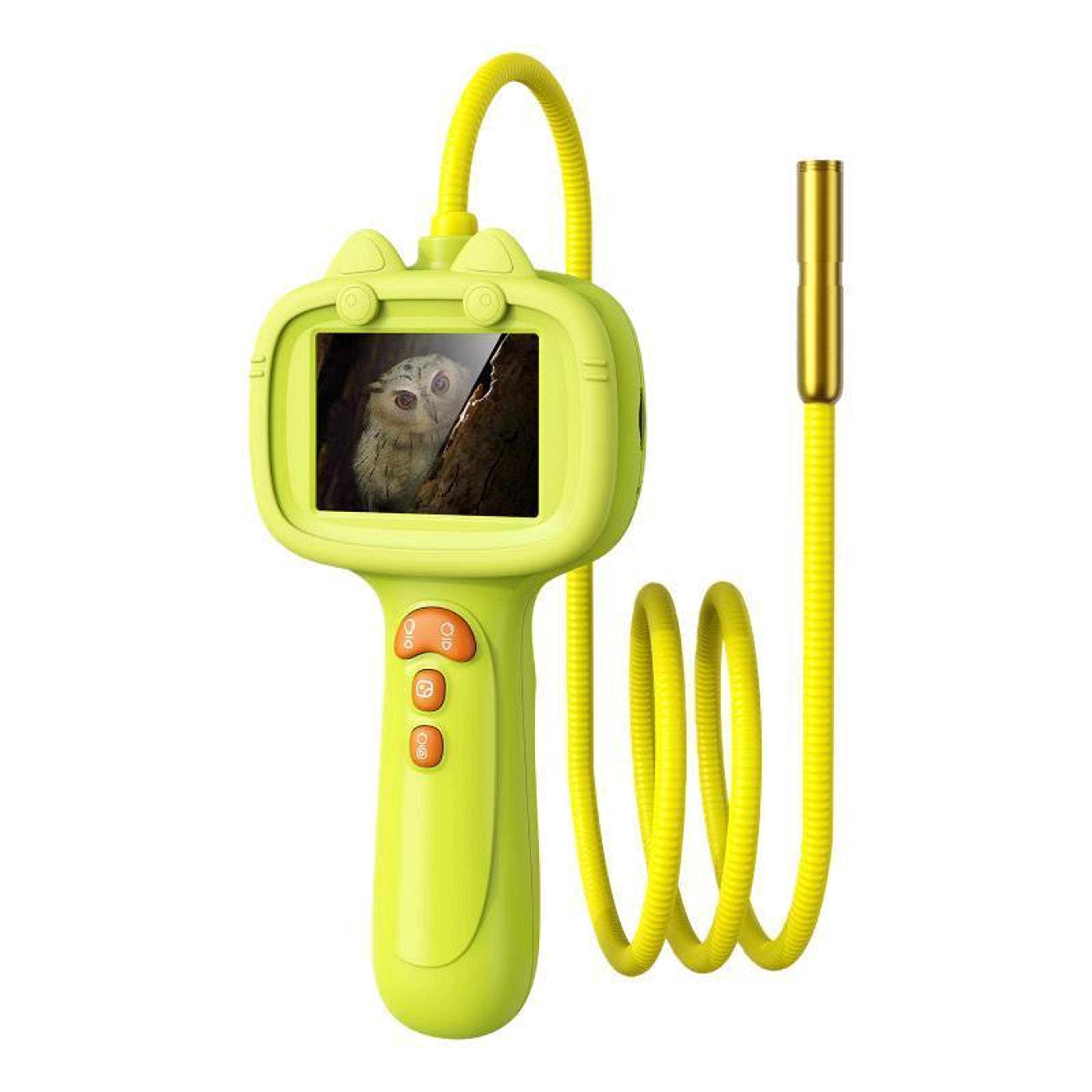 kids endoscope camera with 2.4-inch screen, ip67 waterproof borescope for nature exploration