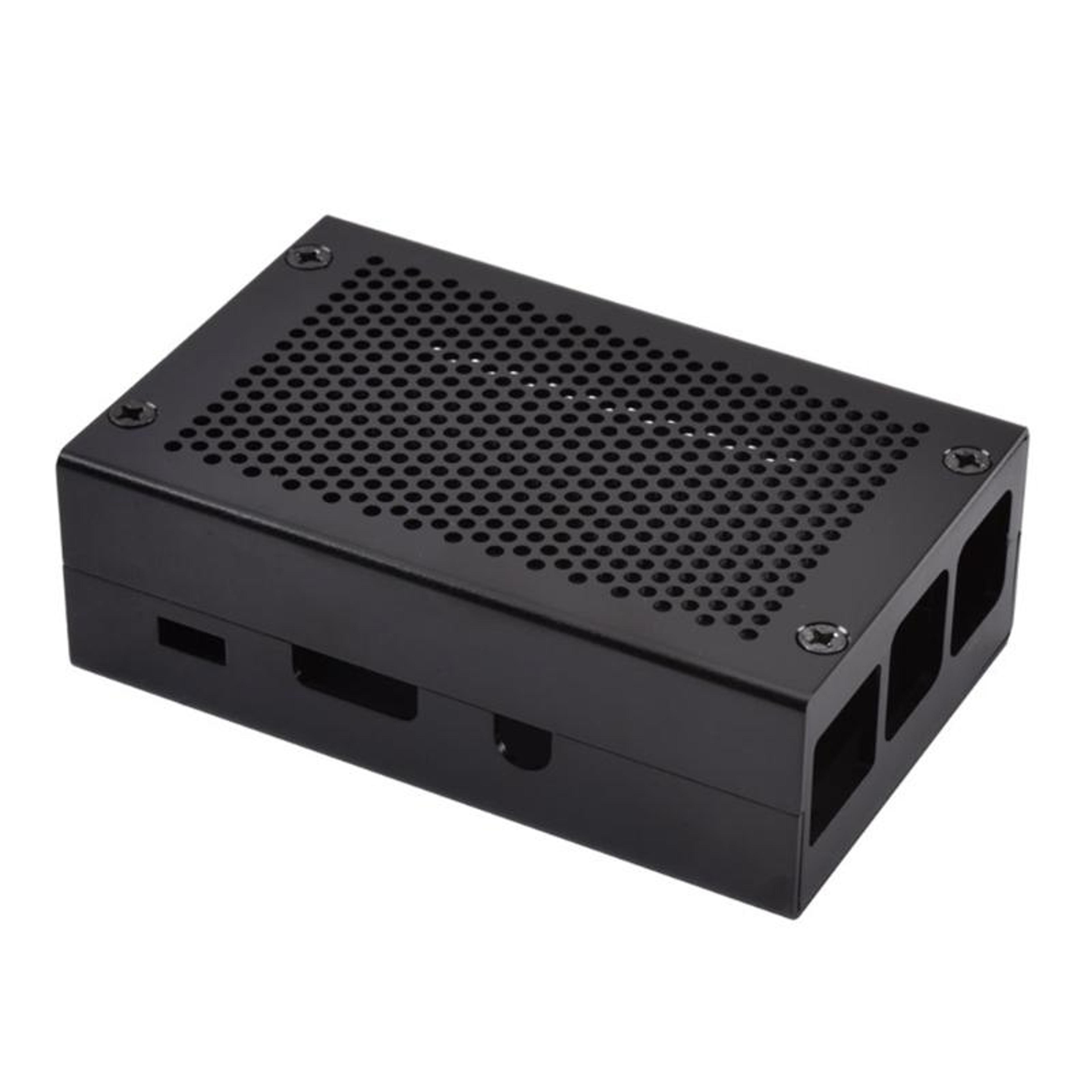 aluminum raspberry pi 3 case with ventilated cooling for pi 2/b+ black