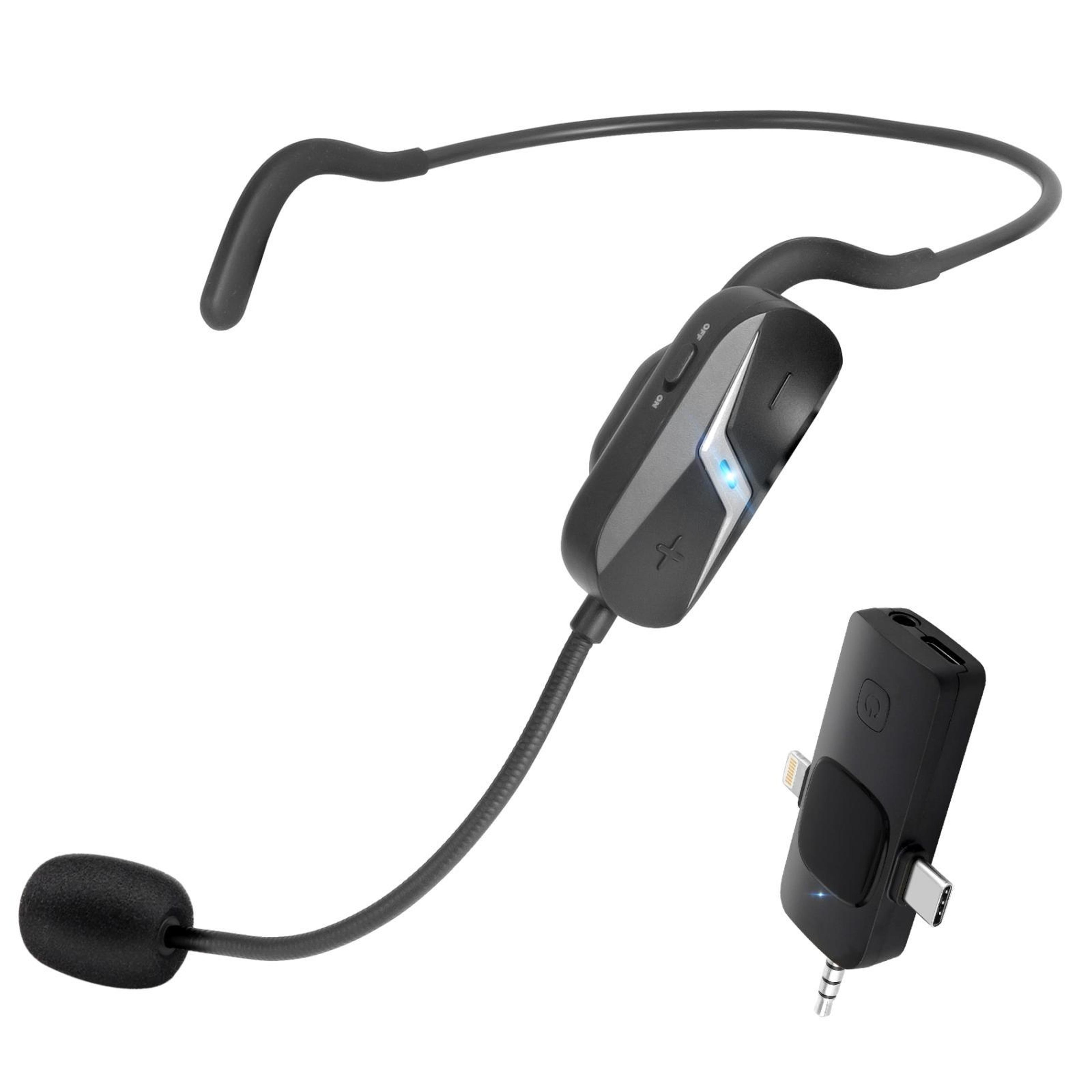 2.4g wireless headset microphone with noise reduction