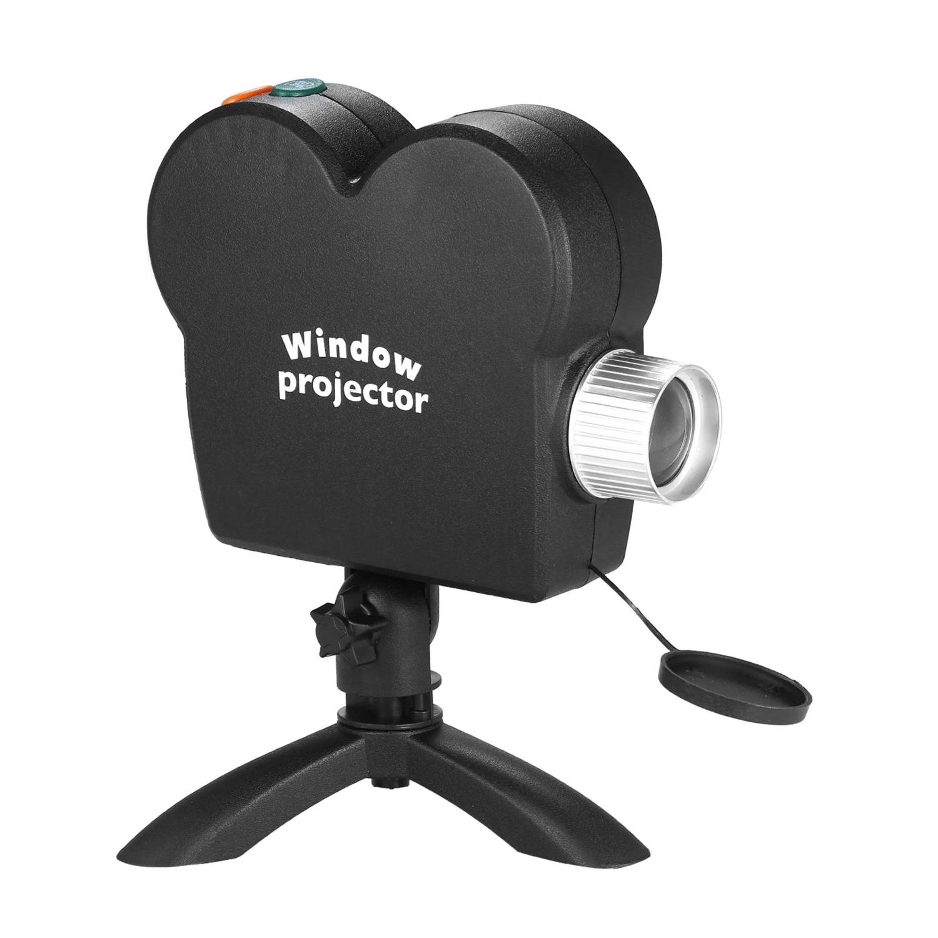 christmas halloween window projector with 12 holiday movies and projection screen
