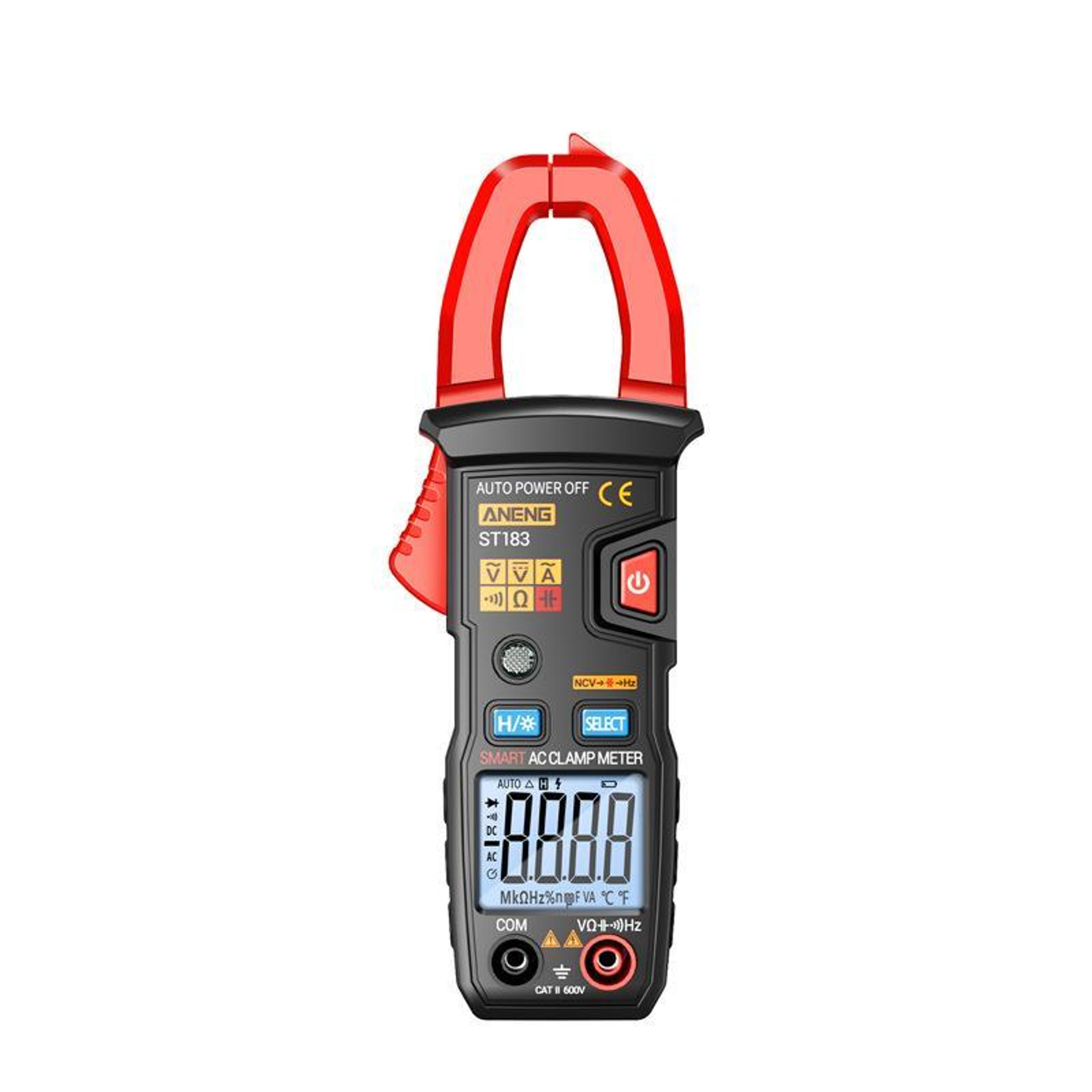 digital clamp meter with ncv voltage detector and auto-ranging multimeter