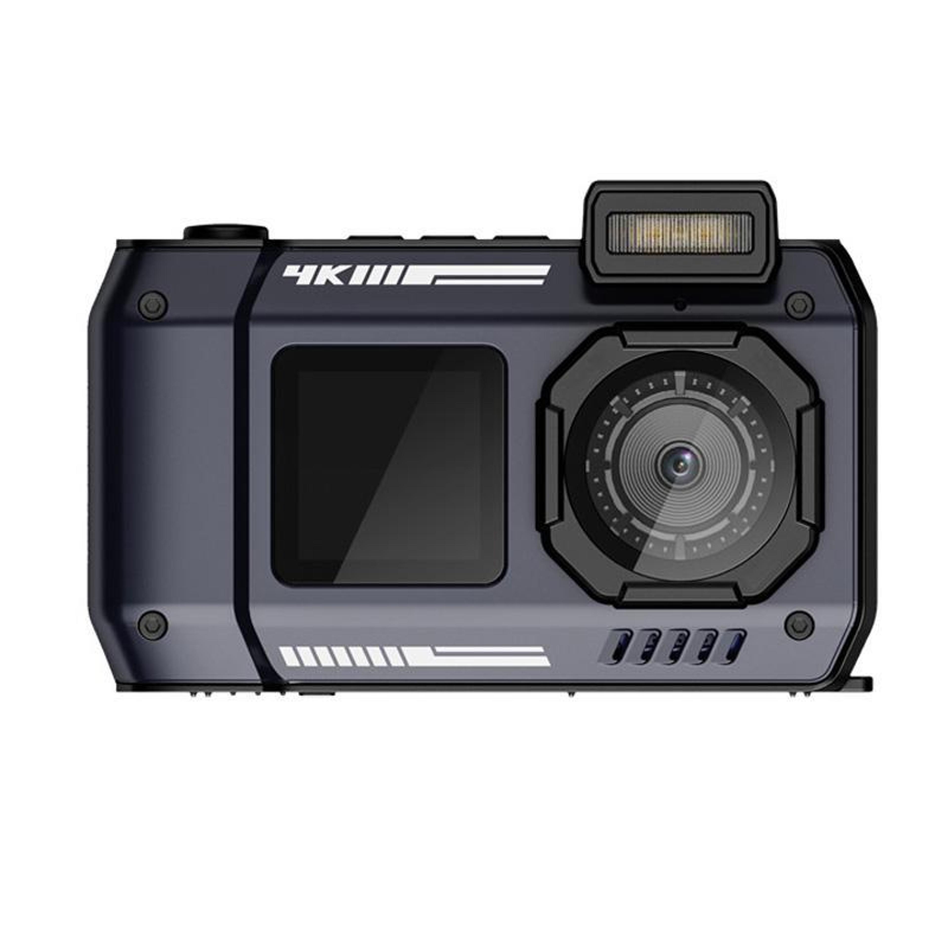 d50 4k underwater camera with dual screen, ip68 waterproof design & 18x zoom