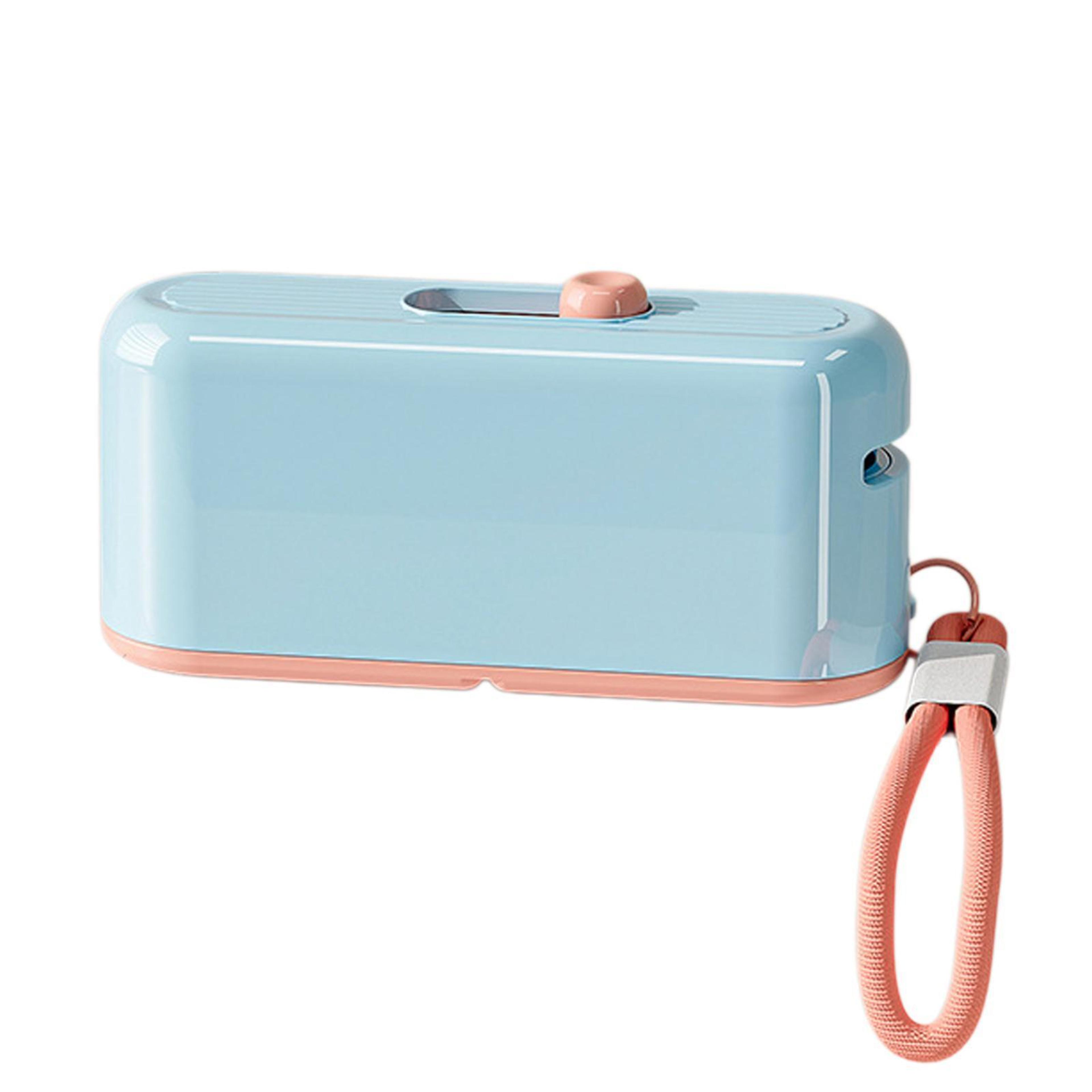 automatic pop-up dental floss dispenser with mirror and portable storage case