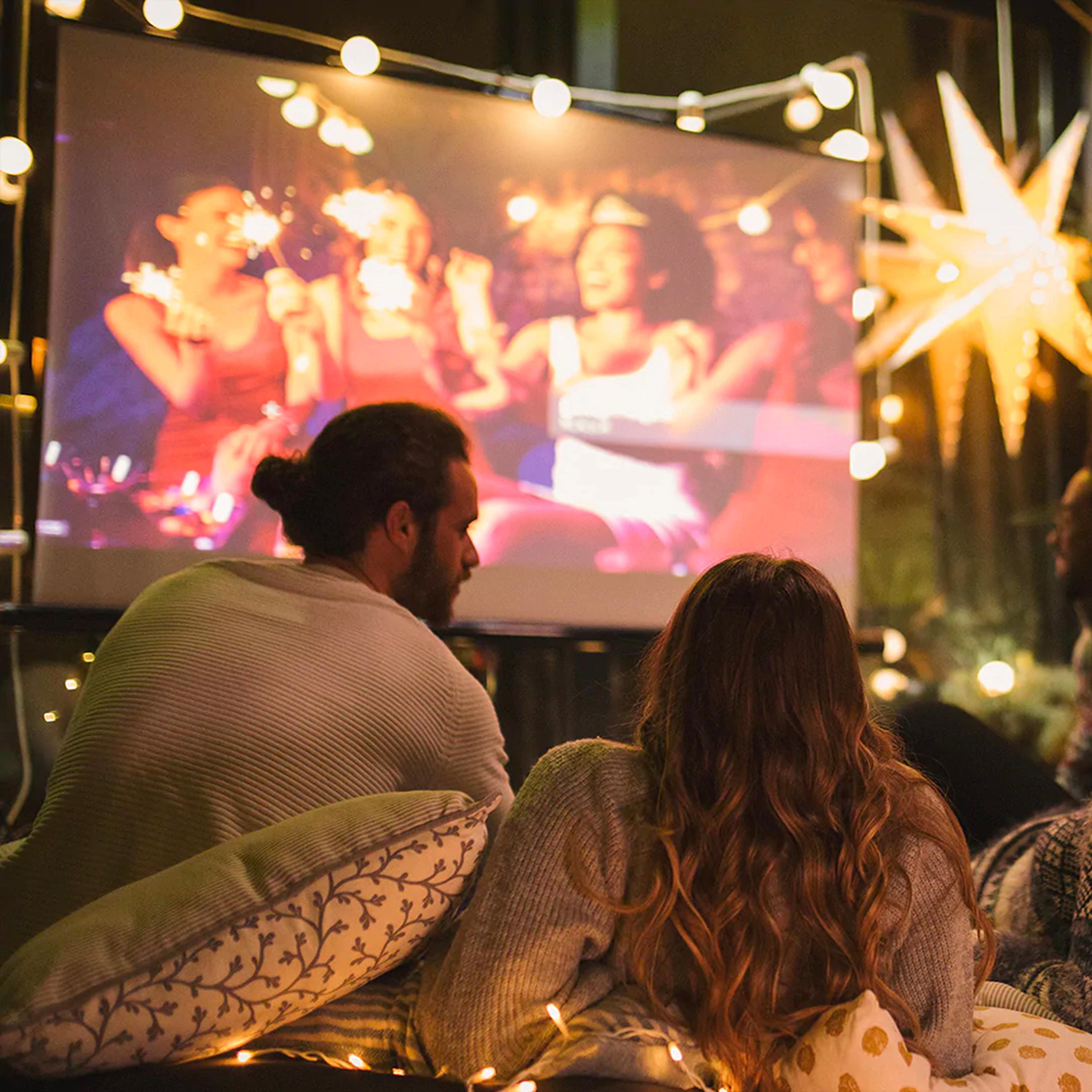 portable anti-light outdoor projector screen