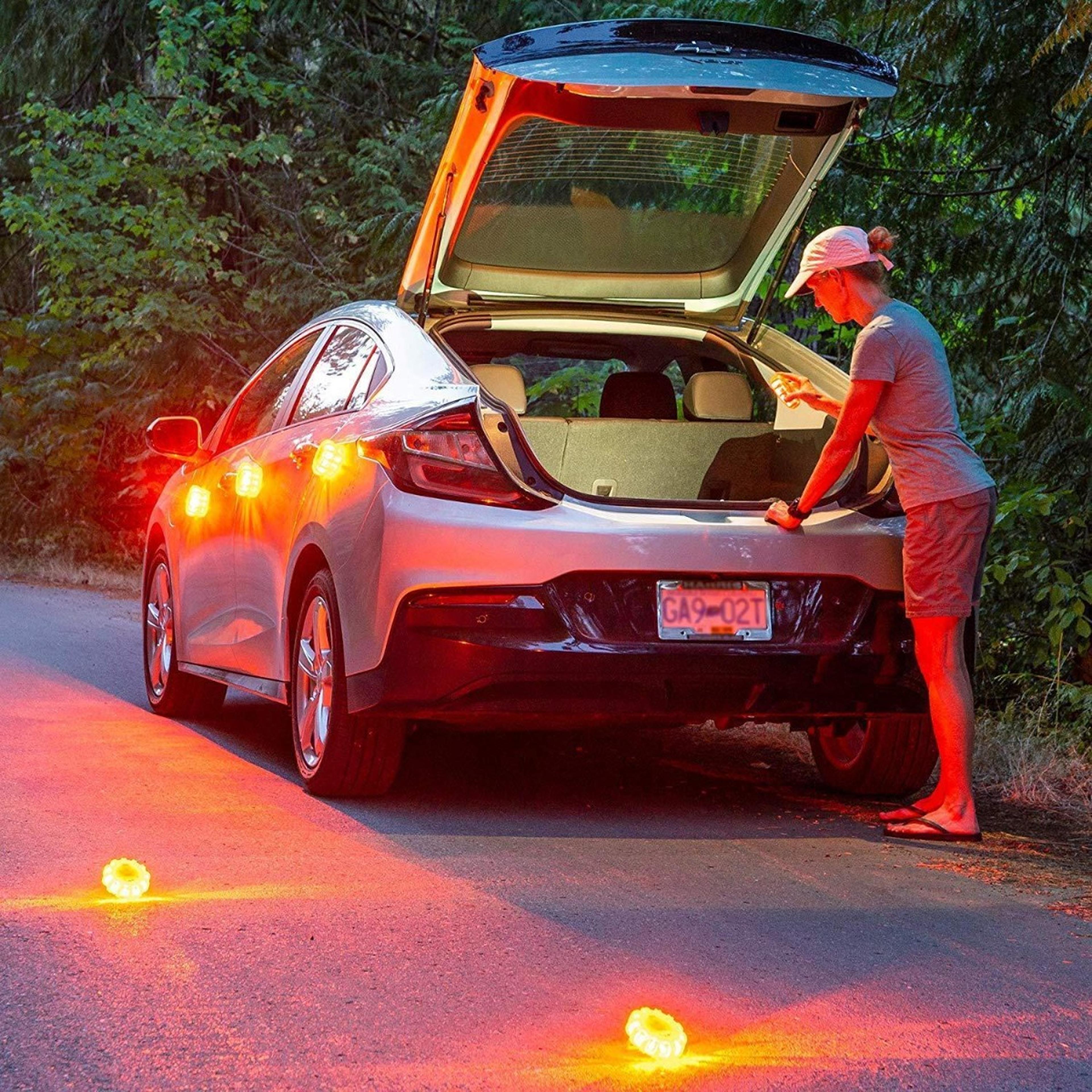 magnetic led emergency safety flare set