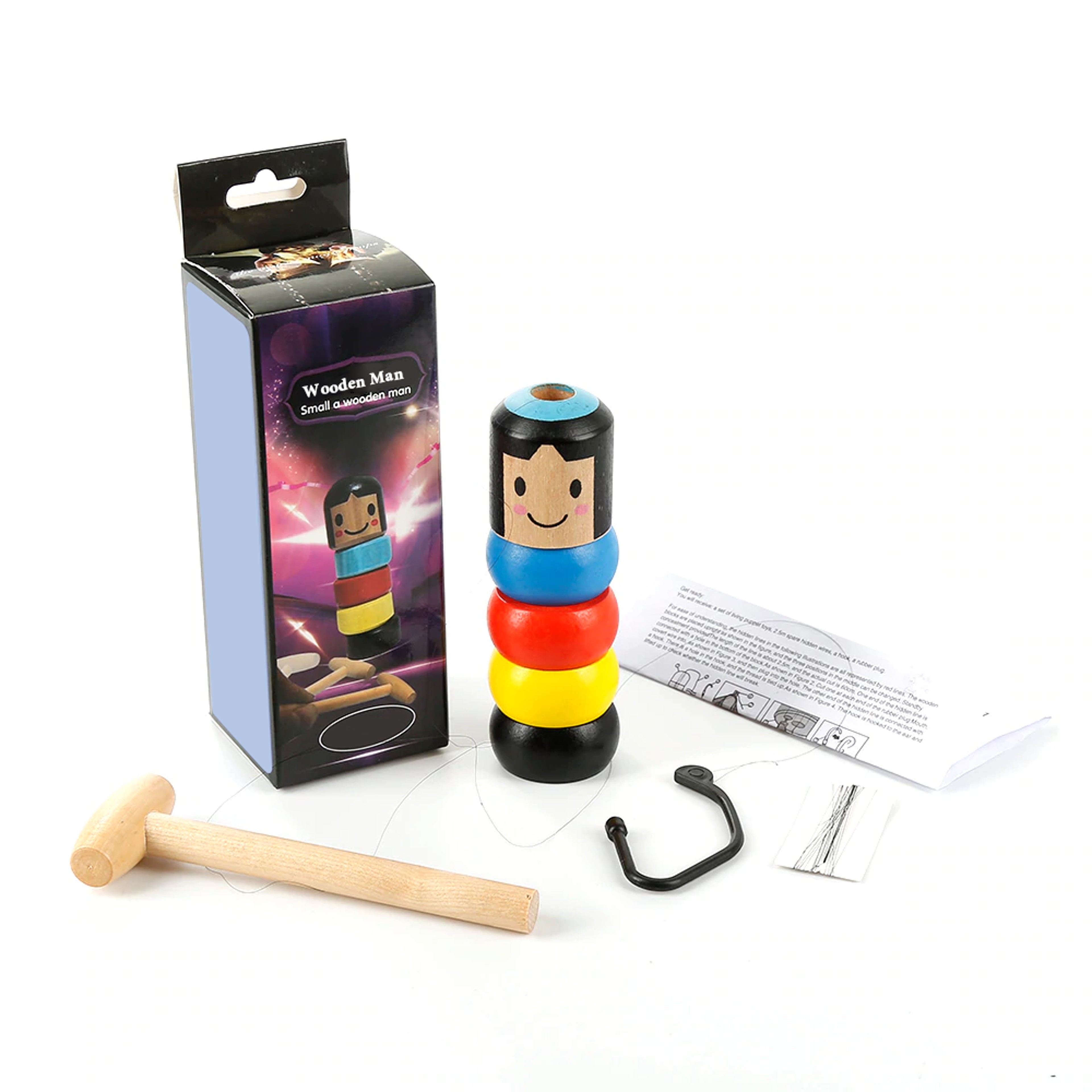 Pas de boîte - Jouet magique en bois incassable pour enfant, accessoire Pas de boîte - Jouet magique en bois incassable pour enfant, accessoire