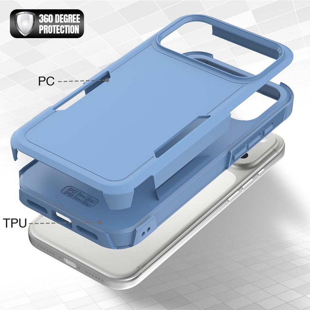 Pc Case Normal For iPhone 18 Pro Max 2 in 1 PC + TPU Phone CaseSierra Blue | Inspire ...