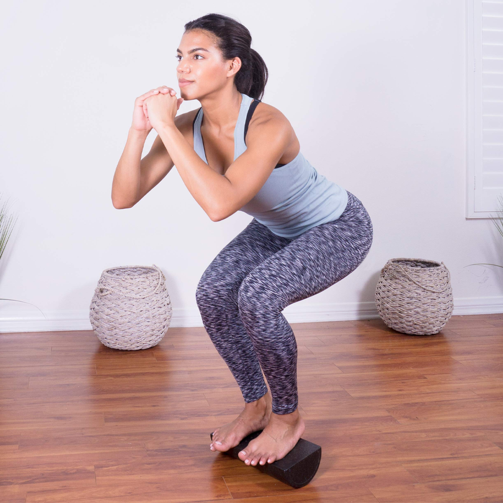 Multifunctional half foam roller for fullbody workouts