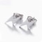 Small Lightning Bolt Stud Earrings silver