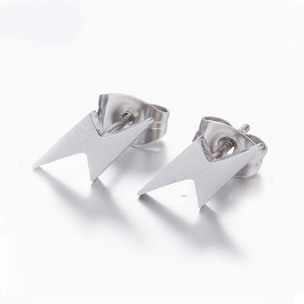 Small Lightning Bolt Stud Earrings