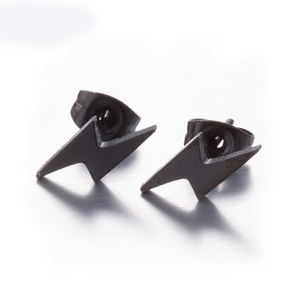 Small Lightning Bolt Stud Earrings