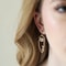 Zinc Alloy Wire Face Earrings 5