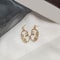 Zinc Alloy Wire Face Earrings 1