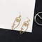 Zinc Alloy Wire Face Earrings 4