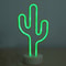 Glow In The Dark Neon Cactus Lamp & Desk Light With Detachable Base 1