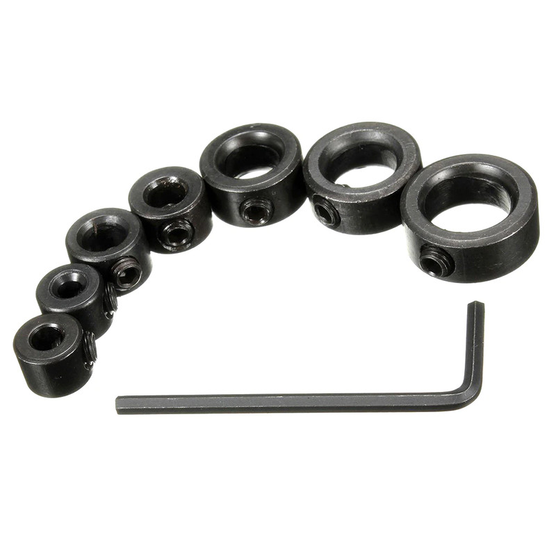 8 Pcs Drill Stop Collars Set3