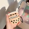Cute Boba AirPod Case With Keychain 1