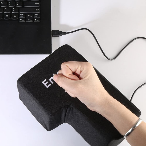 Giant Stress Relief Enter Button & Pillow | Inspire Uplift