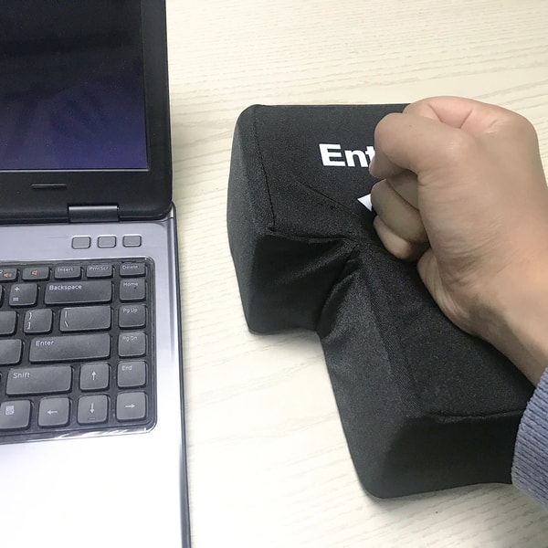 Giant Stress Relief Enter Button & Pillow | Inspire Uplift