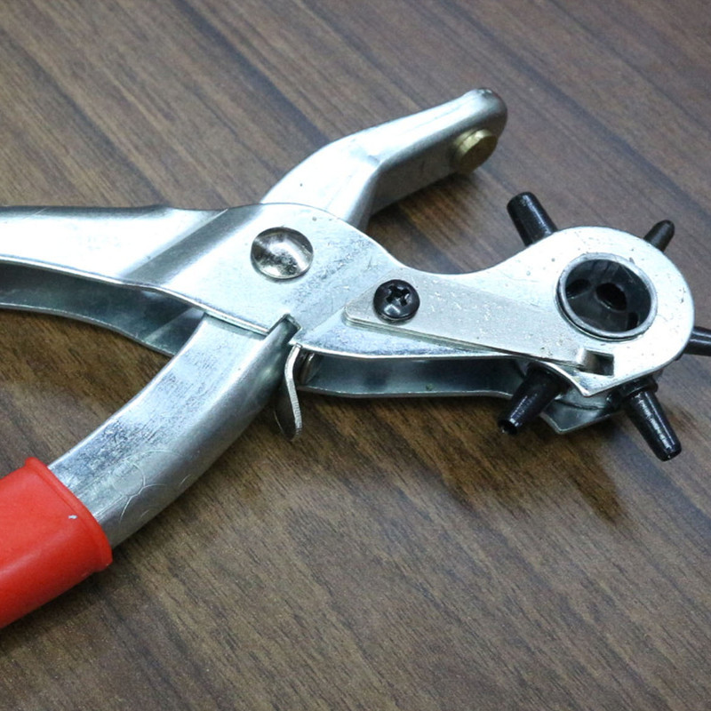 6 Diameter Revolving Leather Hole Punch Plier Tool3