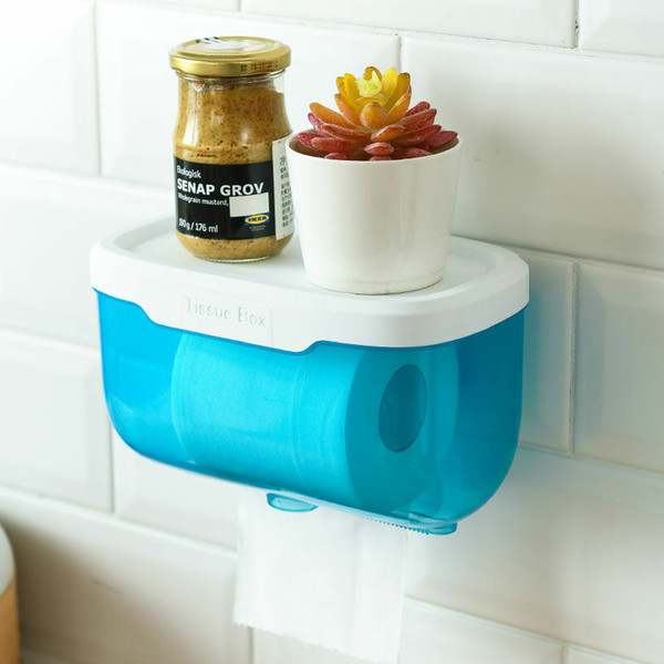 Adhesive Waterproof Toilet Paper Holder For Bathroom & Campi