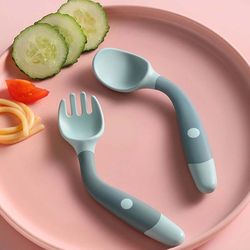 bendable training soft fork & spoon for infants