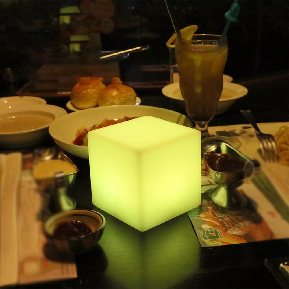Color Changing LED Cube Light With Remote Control