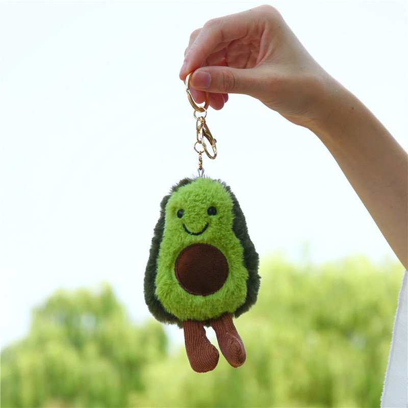 Cute Avocado Keychain Plush4