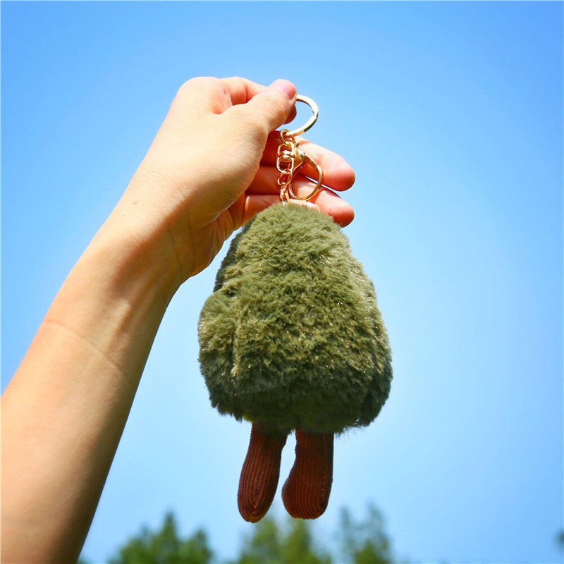 Cute Avocado Keychain Plush2