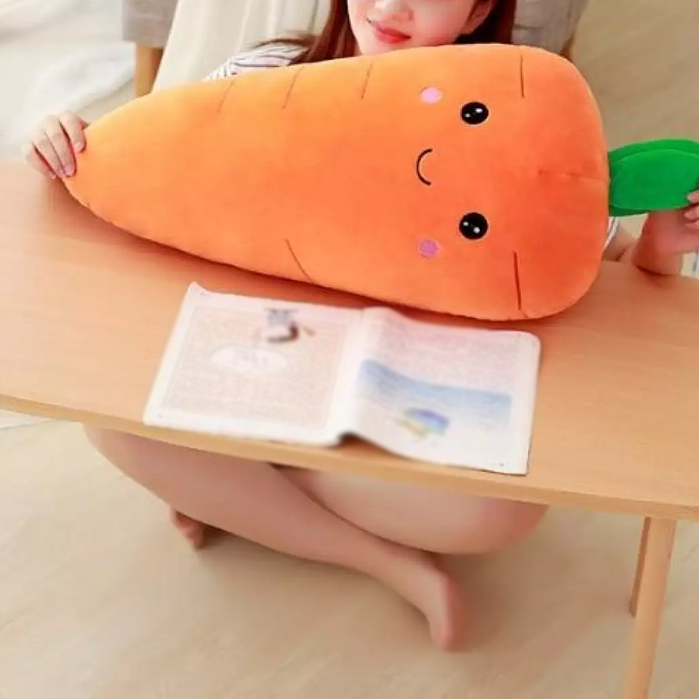 Cute Carrot-Shaped Plush Toy Pillow 2