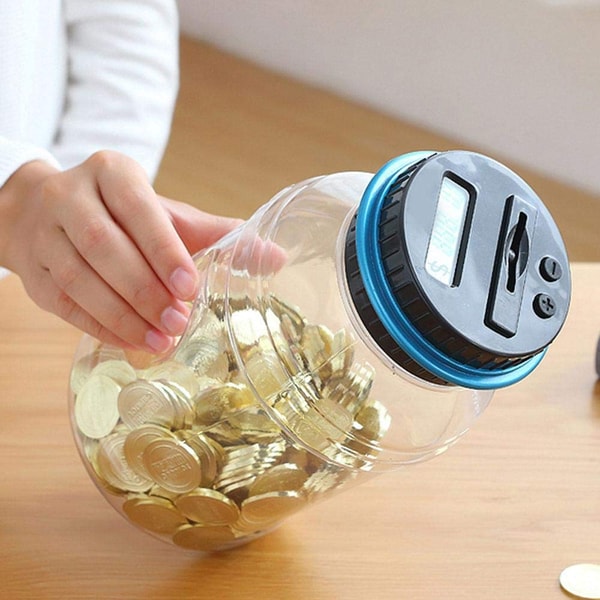 Digital Coin Counting Money Jar | Inspire Uplift