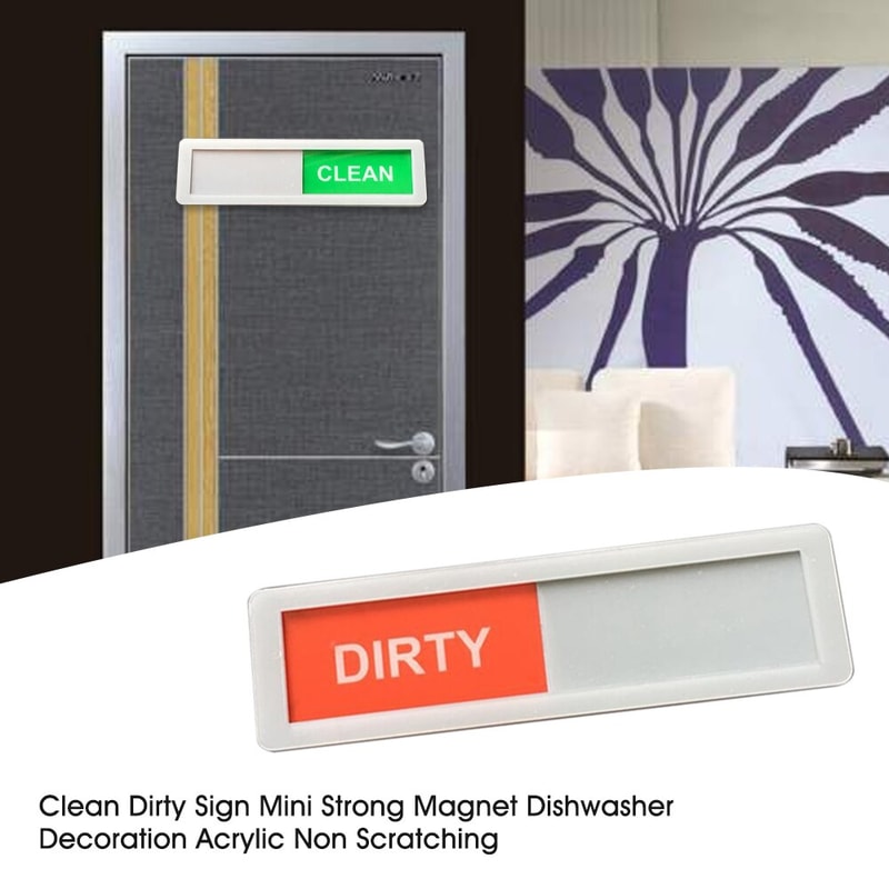 Dishwasher Clean Dirty Magnet Sign 6