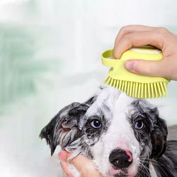 dog shampoo dispenser brush