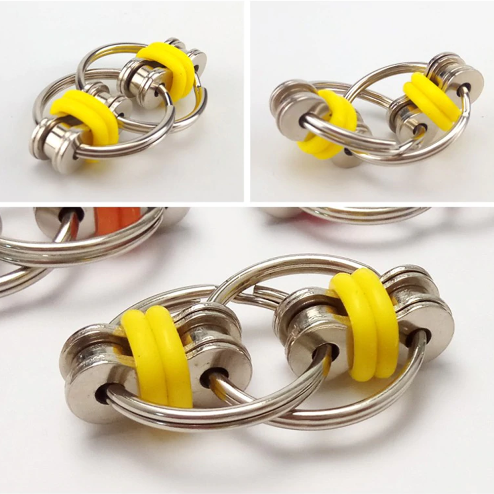 Flippy Link Bike Chain Fidget Toy Stress Reducer3
