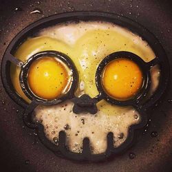 food grade silicone skull shaped egg frying mold