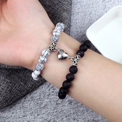 heart magnetic bracelets for couples