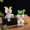 Human Shaped Ceramic Sitting Flower Pots 1