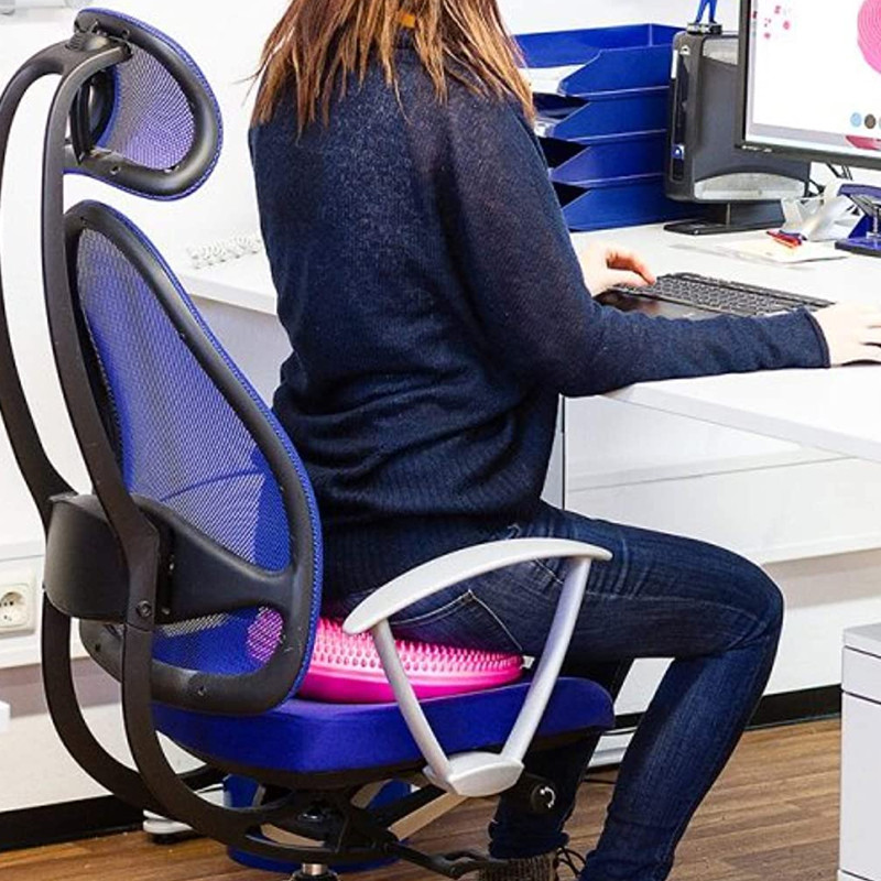 Ergonomic seat cushion for long office hours